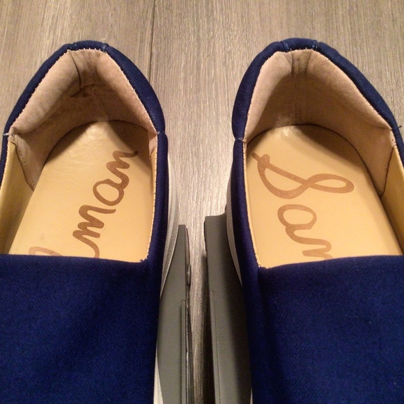 Sam Edelman Nerah Platform Slip-On Sneaker Sz 8.5 Royal Blue - Picture 14 of 16